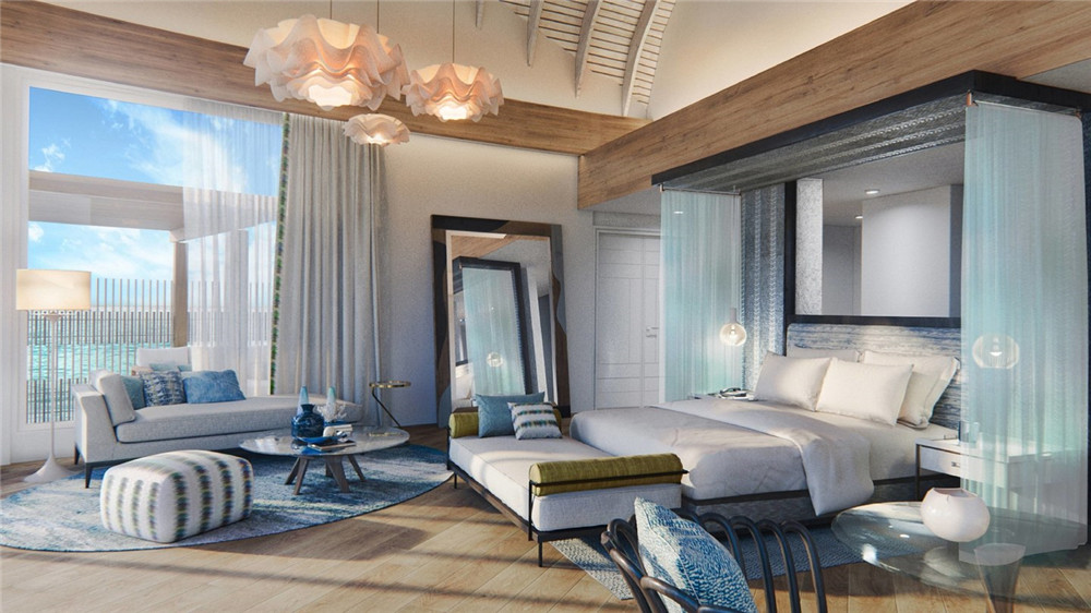 Royal Pool Vil-皇室套房 房型图片及房间装修风格(万豪酒店 JW Marriott Maldives Resort Spa)海岛马尔代夫 