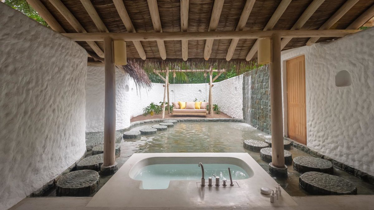 房型内部设施图片参考，如无边泳池与电视及音响， 2 Bedroom Crusoe Residence With Pool-双卧室克鲁索泳池住宅 maldievs(索尼娃芙西岛度假村 Soneva Fushi) 