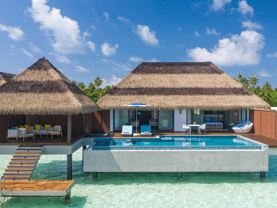 Ocean Pool Suites-海洋泳池套房  房型图片及房间装修风格(铂尔曼 Pullman Maldives Maamutaa Resort)海岛马尔代夫 