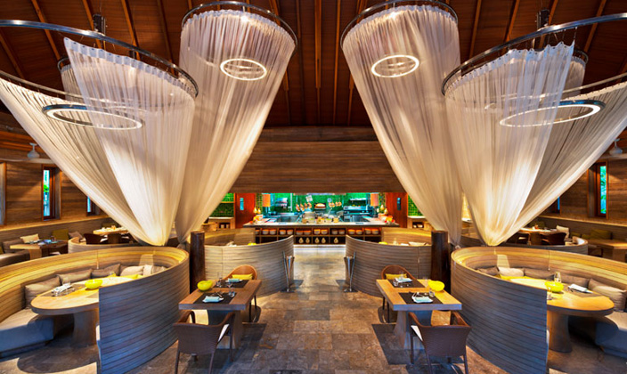 Kitchen（国际餐厅） dining美食的图片集（ 国际美食,点菜 ），印度洋三大明珠马尔代夫,W岛|宁静岛 W Retreat