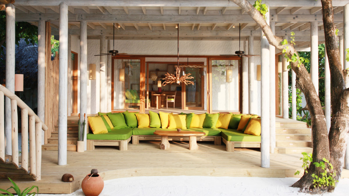 房型内部设施图片参考，如无边泳池与电视及音响， Sunrise Retreat-日出别墅（三卧室） maldievs(索尼娃芙西岛度假村 Soneva Fushi) 