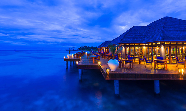 Sunset Restaurant(主餐厅) dining美食的图片集( 国际美食 ),印度洋三大明珠马尔代夫,双鱼岛|欧芙菲莉岛 Olhuveli Beach & Spa Resort