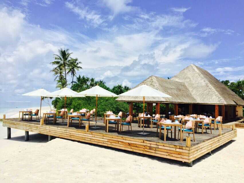 日落酒吧--Sunset bar dining美食的图片集( 烧烤 ),印度洋三大明珠马尔代夫,库达富士度假村 KUDAFUSHI RESORT and SPA