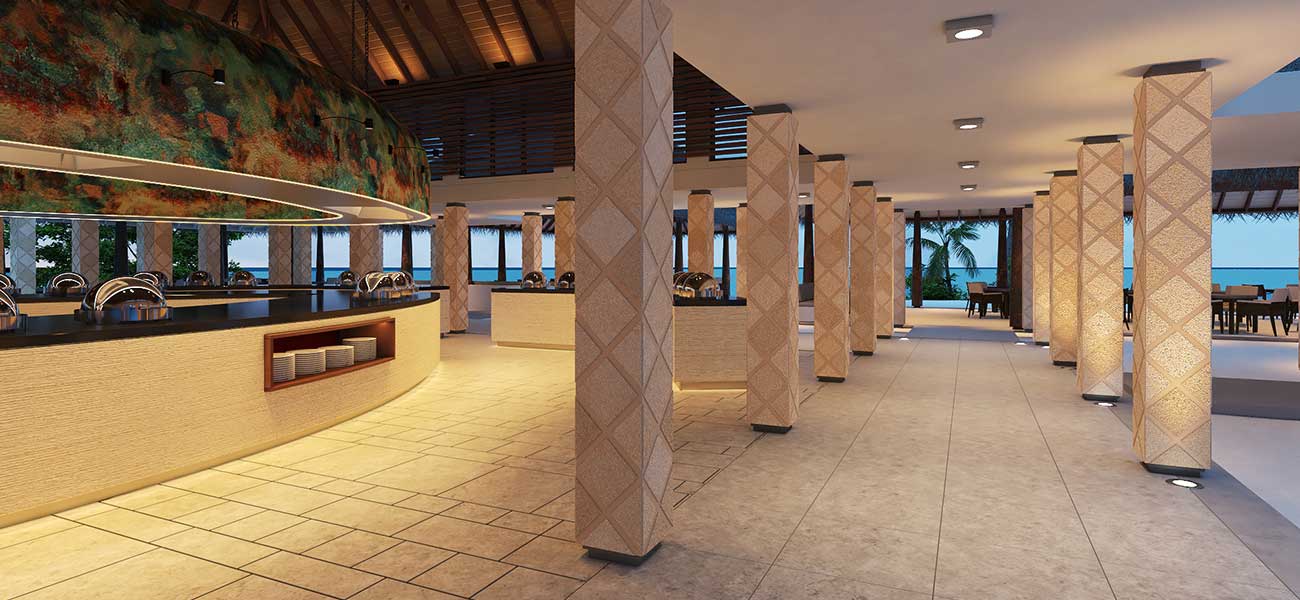 海瑞坦斯阿拉岛|瑰宝岛 Heritance Aarah Maldives,dining时间(  )美食攻略 Ranba全日餐厅--Ranba Restaurant ,方便大家选岛(海岸线假期一级代理提供),海岛马尔代夫maldives