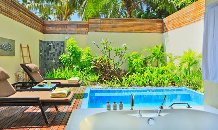 Garden Pool Villa-花园泳池别墅 房型图片及房间装修风格(椰子岛|可伦巴岛 Kurumba)海岛马尔代夫 