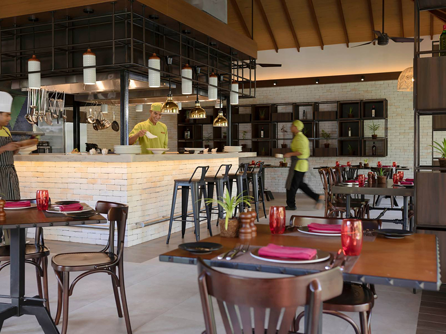 素食餐厅--Phat Chameleon dining美食的图片集( 素食餐 ),印度洋三大明珠马尔代夫,铂尔曼 Pullman Maldives Maamutaa Resort