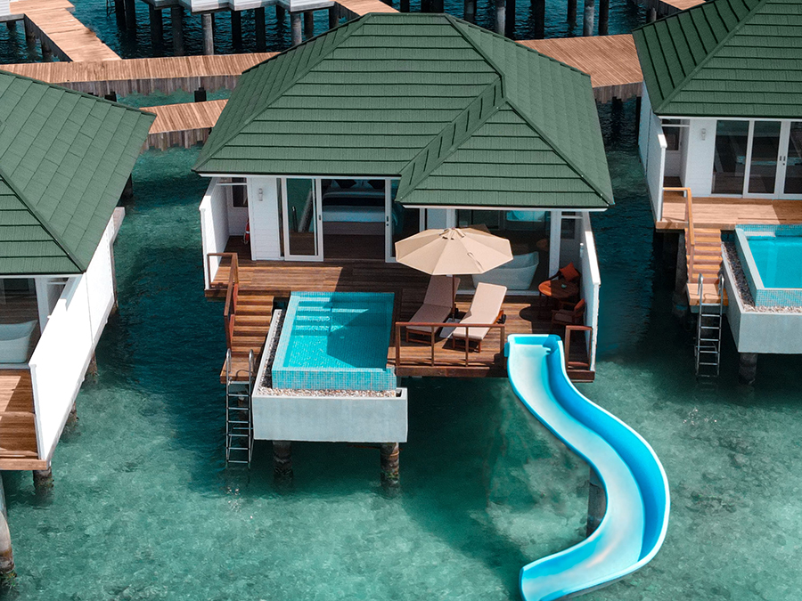 Reef Villa With Pool + Slide-礁湖滑梯泳池别墅  房型图片及房间装修风格(禧亚世嘉岛 Siyam World Maldives)海岛马尔代夫