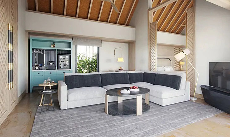 Grand Reef Villa With Pool-豪华礁湖泳池别墅  房型图片及房间装修风格(华尔道夫.伊塔富士岛|希尔顿 Waldorf Astoria Maldives Ithaafushi)海岛马尔代夫 