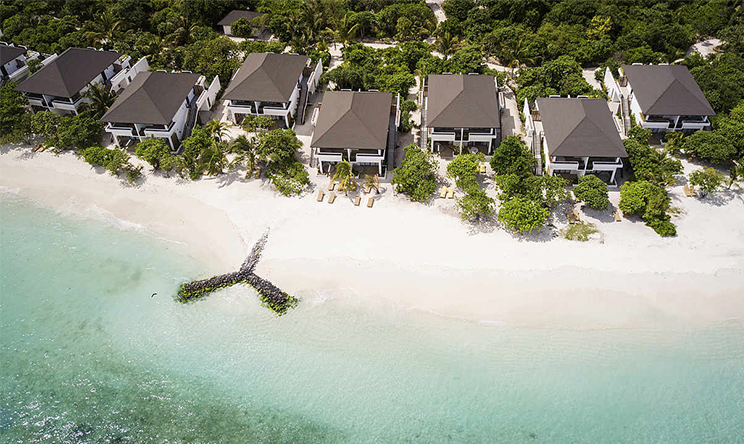 房型内部设施图片参考,如无边泳池与电视及音响, Double Room Sea View Superior-高级海景双人房(在二楼) maldievs(新鲁滨逊诺鲁岛|努努岛 Robinson Club Noonu)