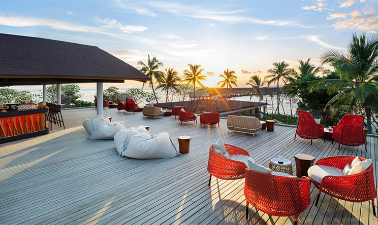 Sunset Bar(日落酒吧) dining美食的图片集( 酒水、小吃、晚餐 ),印度洋三大明珠马尔代夫,威斯汀 The Westin Maldives Miriandhoo Resort