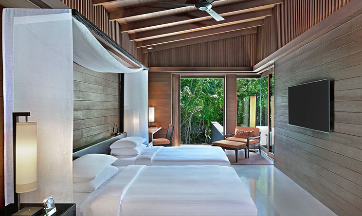 房型内部设施图片参考，如无边泳池与电视及音响， 2 Bedroom Park Pool Villa-双卧室柏悦泳池别墅  maldievs(柏悦|哈达哈 Park Hyatt Hadahaa) 