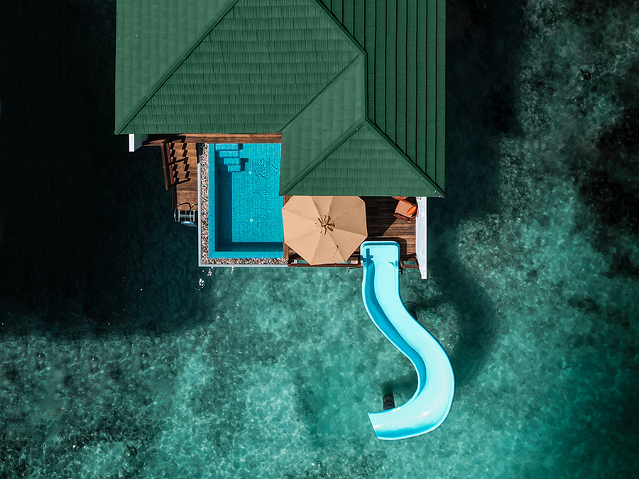 Ocean Villa With Pool + Slide-海洋滑梯泳池别墅  房型图片及房间装修风格(禧亚世嘉岛 Siyam World Maldives)海岛马尔代夫