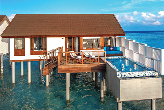 Water Villas With Pool-水上泳池别墅 房型图片及房间装修风格(奥静岛 OBLU by Atmosphere at sangeli)海岛马尔代夫 