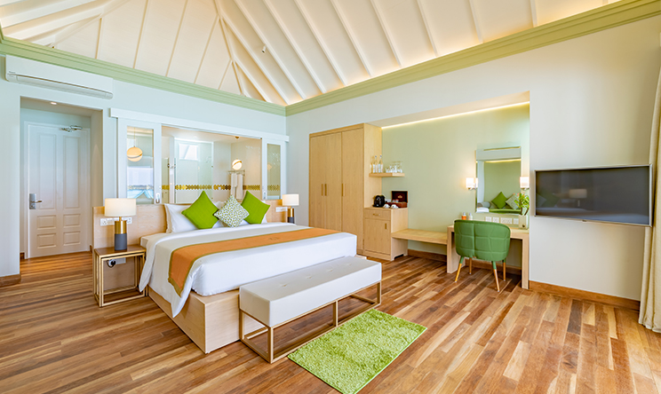 Grand Water Villas-气派水上别墅  房型图片及房间装修风格(双鱼岛|欧芙菲莉岛 Olhuveli Beach & Spa Resort)海岛马尔代夫 