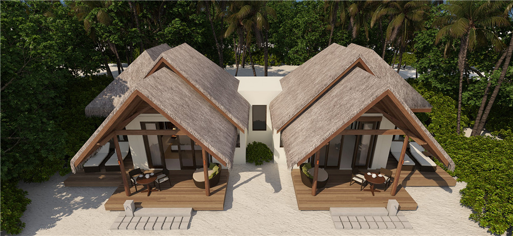 房型内部设施图片参考,如无边泳池与电视及音响, Family Beach Villa-家庭海滩别墅 maldievs(海瑞坦斯阿拉岛|瑰宝岛 Heritance Aarah Maldives)