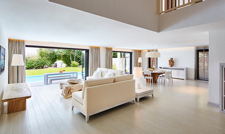 房型内部设施图片参考，如无边泳池与电视及音响， COMO住宅-COMO Residence maldievs(玛丽富士 COMO Maalifushi) 