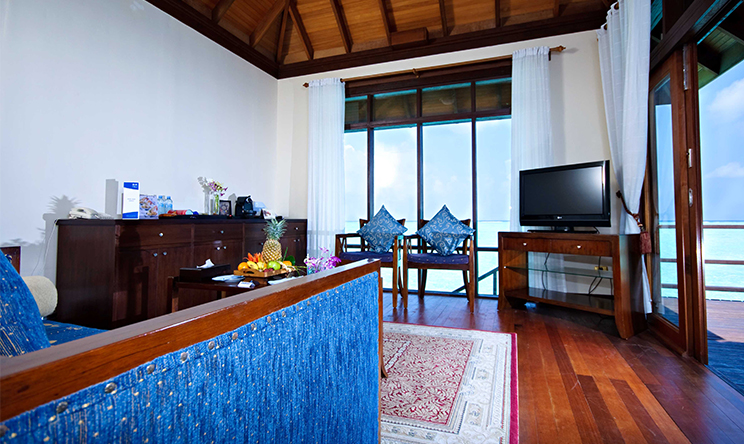 Prestige Jacuzzi Water Villas-尊贵水上别墅（带按摩浴缸）  房型图片及房间装修风格(双鱼岛|欧芙菲莉岛 Olhuveli Beach & Spa Resort)海岛马尔代夫 