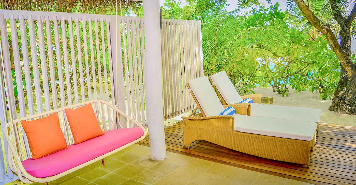 房型内部设施图片参考，如无边泳池与电视及音响， Beach Villa With Pool-沙滩泳池别墅 maldievs(阿玛雅岛 Amaya Kuda Rah) 