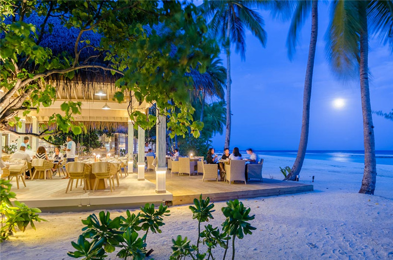 菲诺芙岛 Finolhu Maldives,dining时间( 19:30 - 22:30 )美食攻略 Baa Haa Grill（烧烤餐厅） ，方便大家选岛（海岸线假期一级代理提供），海岛马尔代夫maldives