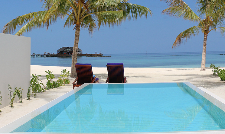 Grand Beach Suite With Pool-气派沙滩套房（带泳池）  房型图片及房间装修风格(双鱼岛|欧芙菲莉岛 Olhuveli Beach & Spa Resort)海岛马尔代夫 