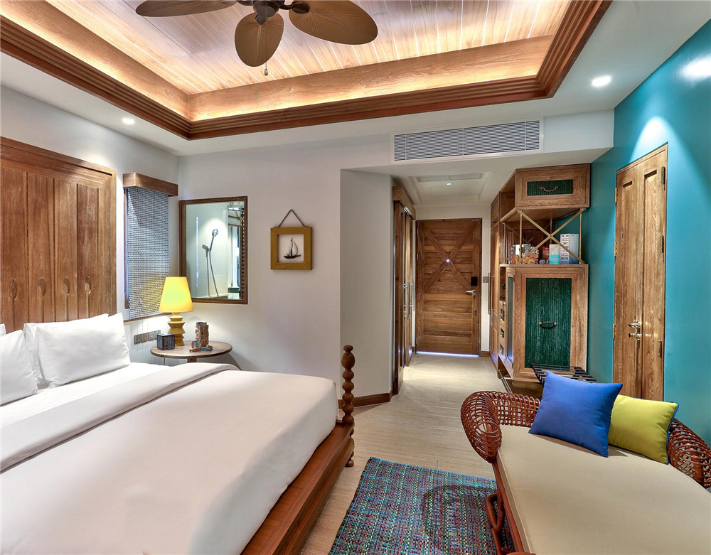 Sky Room-天空屋 房型图片及房间装修风格(十字路口希尔顿 SAii crossroads hilton saii resorts)海岛马尔代夫 