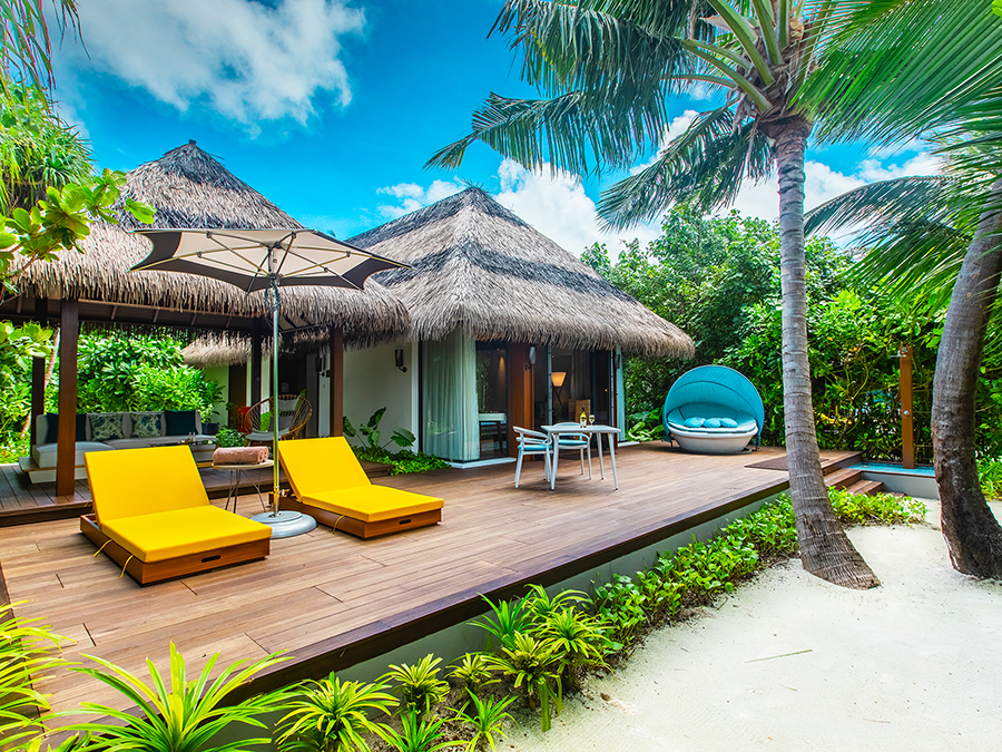 Beach Villa-沙滩别墅  房型图片及房间装修风格(铂尔曼 Pullman Maldives Maamutaa Resort)海岛马尔代夫 