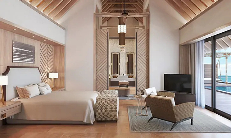 Three Bedroom Overwater Villa With Pool-三卧室水上泳池别墅  房型图片及房间装修风格(华尔道夫.伊塔富士岛|希尔顿 Waldorf Astoria Maldives Ithaafushi)海岛马尔代夫 