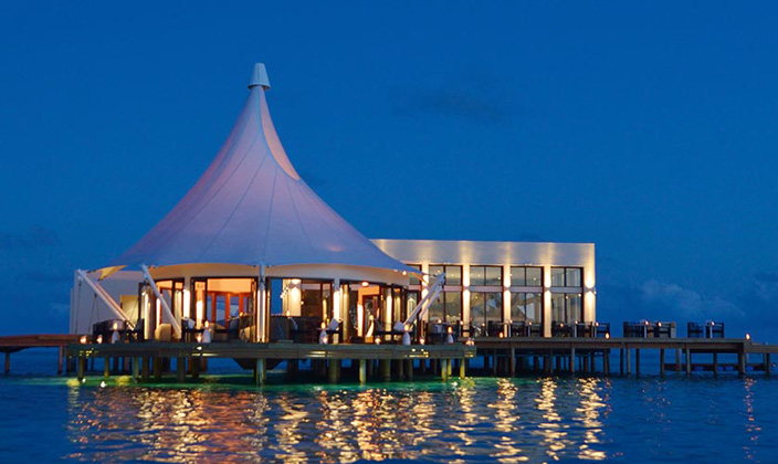 Edge（水上餐厅、酒吧） dining美食的图片集（ 当地海鲜 ），印度洋三大明珠马尔代夫,尼亚玛 Niyama Maldives