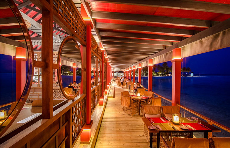 菲诺芙岛 Finolhu Maldives,dining时间( 19:30 - 22:30 )美食攻略 Kanusan（亚洲餐厅） ，方便大家选岛（海岸线假期一级代理提供），海岛马尔代夫maldives
