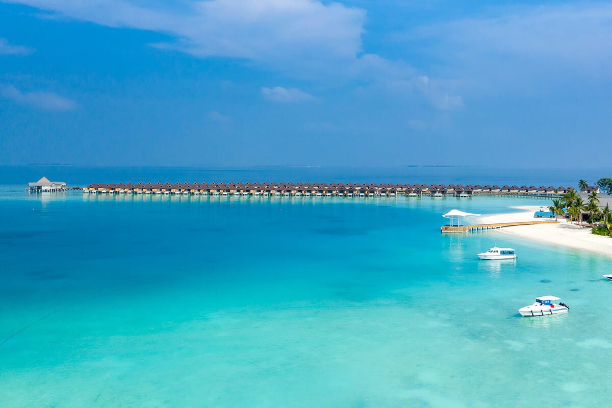 房型内部设施图片参考,如无边泳池与电视及音响, Lagoon Water Pool Villa-泻湖水上泳池别墅 maldievs(芙娜瓦希(原名:卡佩迪恩) The Standard Huruvalhi Maldives)