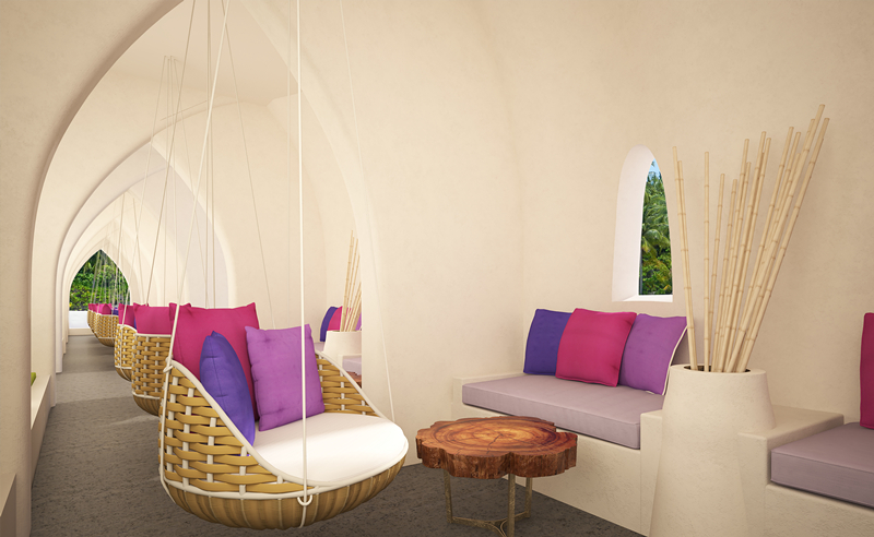 奥静岛 OBLU by Atmosphere at sangeli,dining时间( 午晚餐（点餐） )美食攻略 主泳池酒吧--The Sans Main Bar with Pool ，方便大家选岛（海岸线假期一级代理提供），海岛马尔代夫maldives