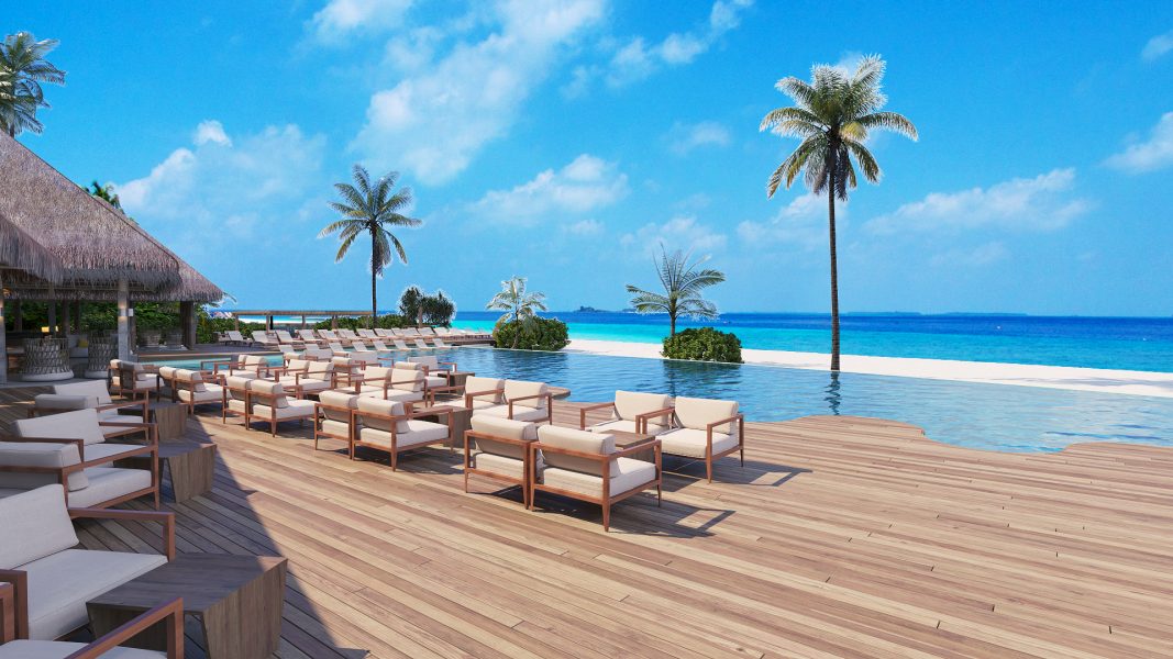 海瑞坦斯阿拉岛|瑰宝岛 Heritance Aarah Maldives,dining时间(  )美食攻略 无边泳池酒吧--Bar ,方便大家选岛(海岸线假期一级代理提供),海岛马尔代夫maldives