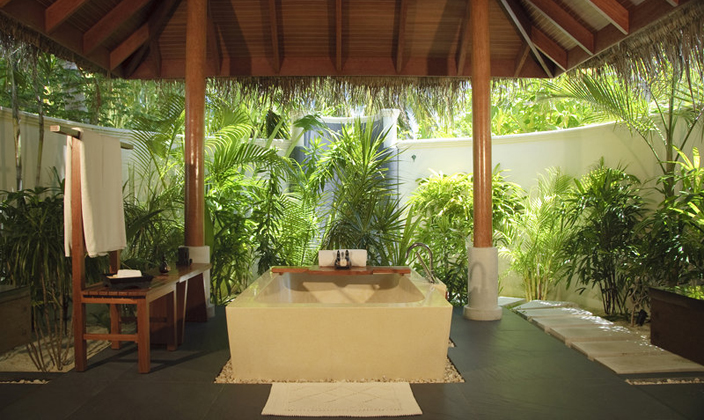 房型内部设施图片参考，如无边泳池与电视及音响， Sunrise Beach Villa-日出沙滩别墅 maldievs(笛古岛D岛(安娜塔拉) Anantara Dhigu) 