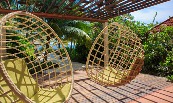 房型内部设施图片参考，如无边泳池与电视及音响， Presidential Pool Villa-总统泳池别墅 maldievs(椰子岛|可伦巴岛 Kurumba) 