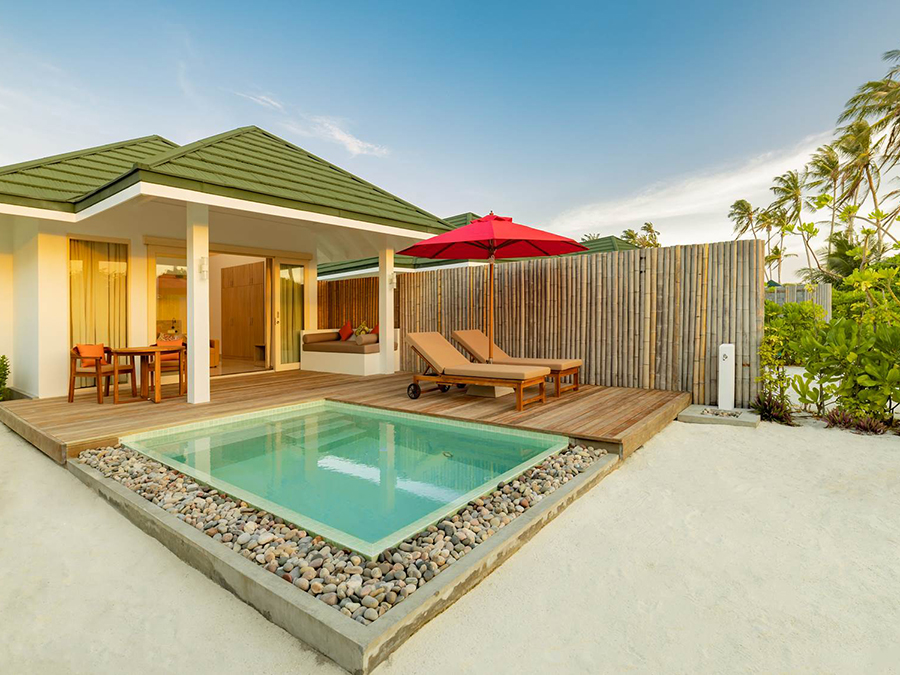 Sunset Pool Beach Villa-日落沙滩泳池别墅  房型图片及房间装修风格(禧亚世嘉岛 Siyam World Maldives)海岛马尔代夫
