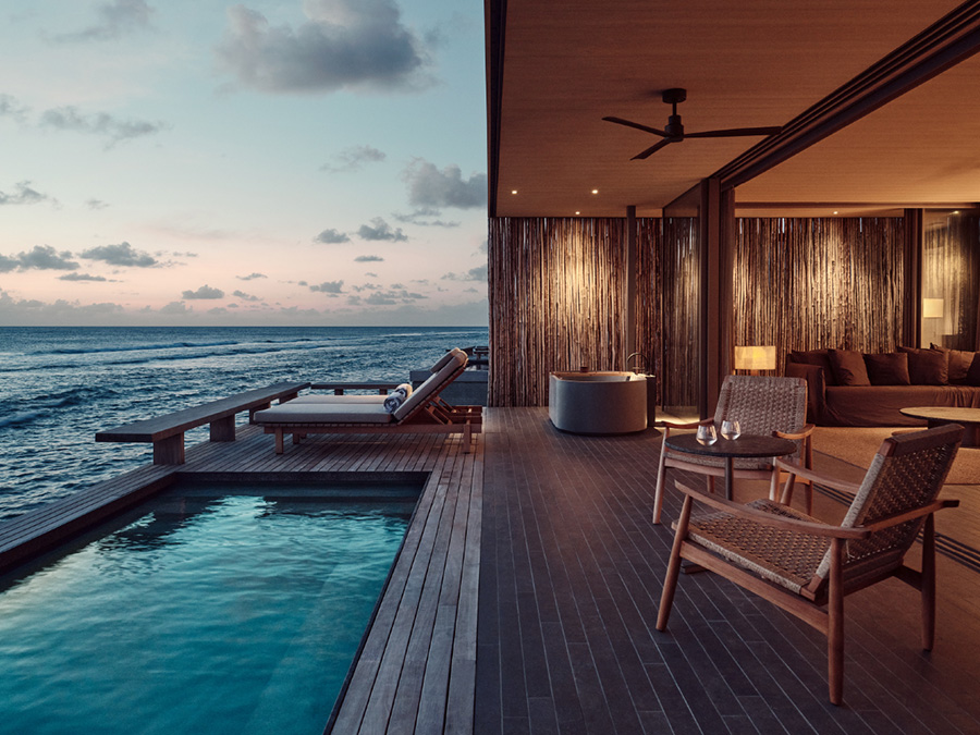 One Bedroom Water villa with private pool-单卧水上泳池别墅  房型图片及房间装修风格(柏典 Patina Maldives Fari Islands)海岛马尔代夫 