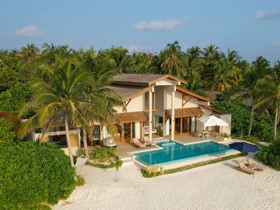 Presidential Beach Villa-总统沙滩别墅（双卧室）  房型图片及房间装修风格(翡翠法鲁富士岛 Emerald Faarufushi Resort and Spa)海岛马尔代夫 